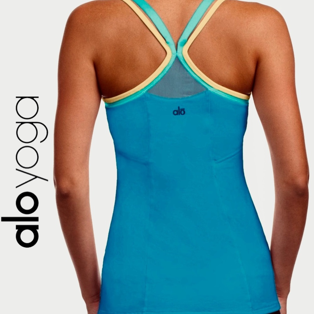 NWT ALO Yoga Split Strap Racerback Tank Top XS - Picture 2 of 8